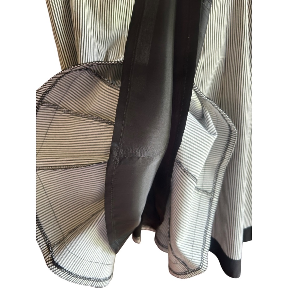 Nanette Lepore striped vintage godet skirt Sz 2 - Picture 4 of 7
